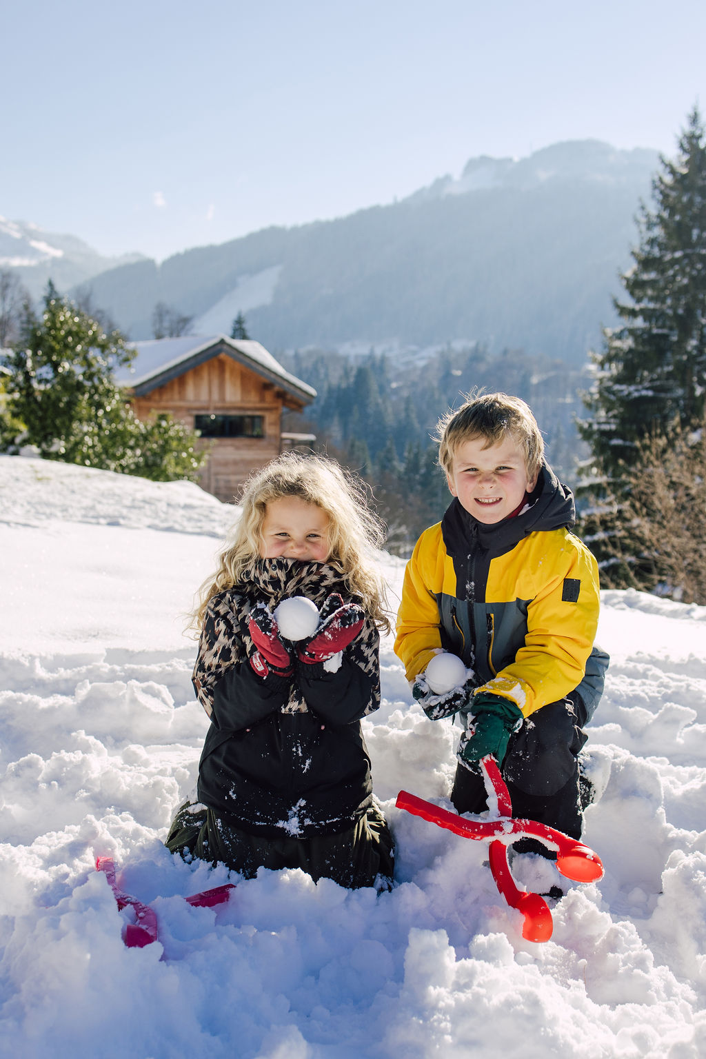 Snow photo session in Morzine