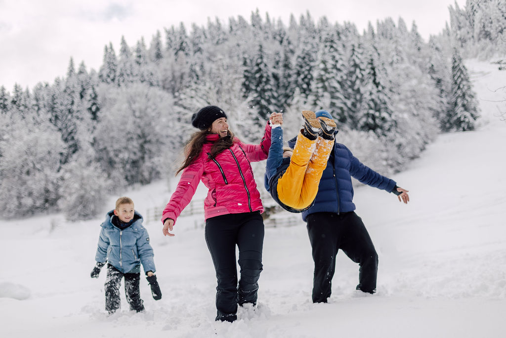 séance photo en famille Morzine